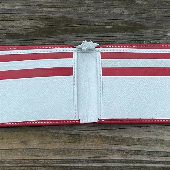 Valentines Wallet Bifold Card Holder Handmade Genuine Leather Men Purse Multi - Picture 6 of 10